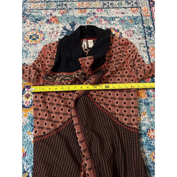 BKE Women's Boho Floral Geometric Open Cardigan Sweater‎ Size Small - Picture 6 of 6